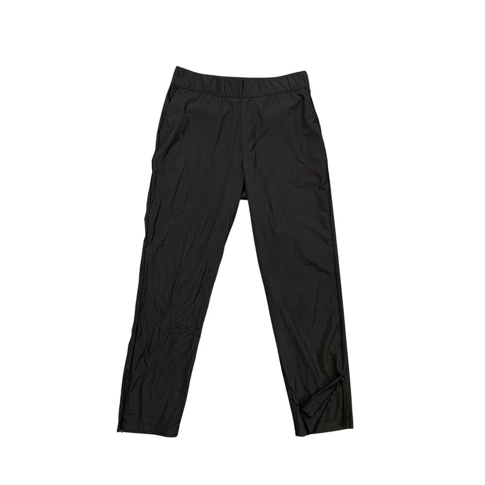 Tommy Bahama Pants Womens L Large Black Active Pull On Zip Ankle Lightweight